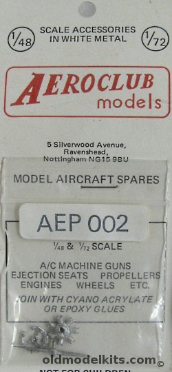 Aeroclub 1/72 Pobjoy Engine and Prop, AEP002 plastic model kit
